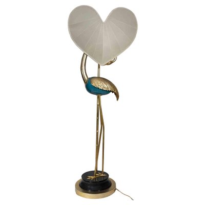 Vintage Flamingo Turquoise and Gold Lamp Lamp by Antonio Pavia, 1970s-ZCI-1166734