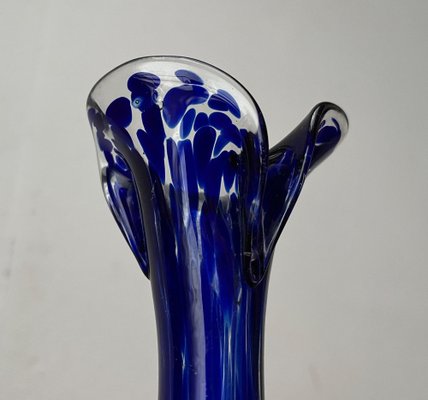 Vintage Flower Murano Glass Vase-UAH-1771805