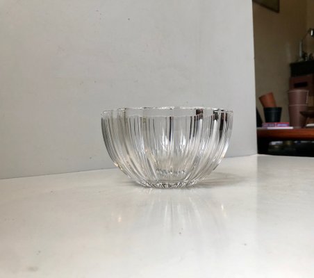 Vintage Fluted Crystal Bowl from Kosta Boda-LCR-953634