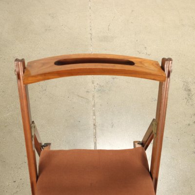 Vintage Foldable Chairs in Beech, Italy, 1960s, Set of 8-VMM-1799660