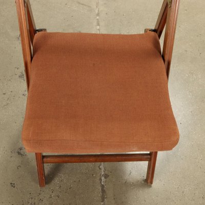 Vintage Foldable Chairs in Beech, Italy, 1960s, Set of 8-VMM-1799660