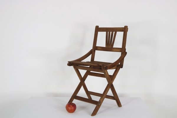 Vintage Foldable Childrens Chair in Teak from Fratelli Reguitdi, 1960s-AA-1781238