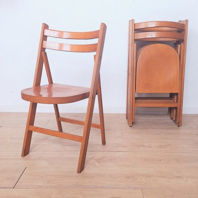 Vintage Folding Chairs, 1950s, Set of 5-WK-2027060