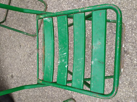 Vintage Folding Garden Chairs, 1930s, Set of 5-EAD-605602