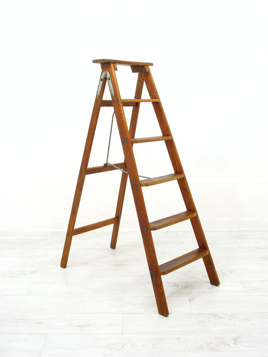 Vintage Folding Ladder, 1920s