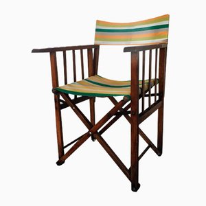 Vintage Folding Safari Chair, 1940s-DE-676962