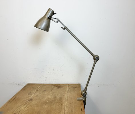 Vintage French Adjustable Table Lamp in Grey, 1960s-CGF-1792246