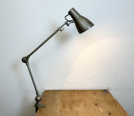 Vintage French Adjustable Table Lamp in Grey, 1960s-CGF-1792246