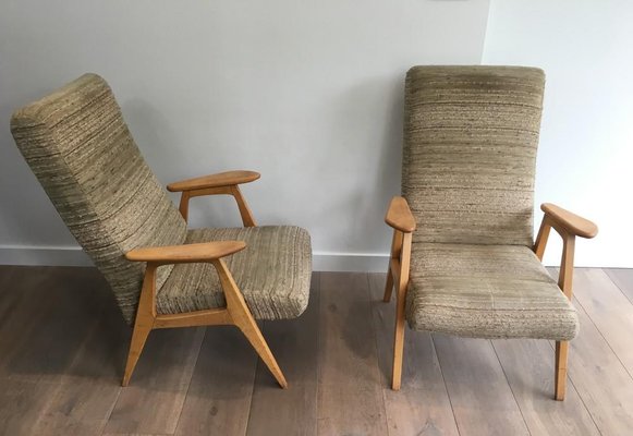 Vintage French Armchairs, 1970s, Set of 2-BA-658222