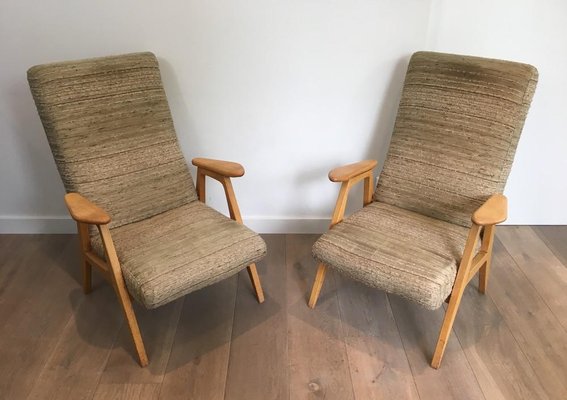 Vintage French Armchairs, 1970s, Set of 2-BA-658222