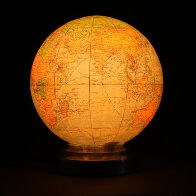 Vintage French Art Deco Illuminated Globe from Perrina-SY-1362335