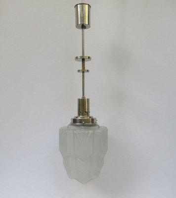 Vintage French Art Deco Skyscraper Ceiling Lamp-EY-888843