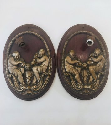 Vintage French Art Deco Wall Lights, 1920s, Set of 2-QY-1794164