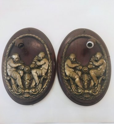 Vintage French Art Deco Wall Lights, 1920s, Set of 2-QY-1794164