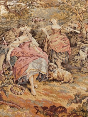 Vintage French Aubusson Jaquar Tapestry-YMM-1149928