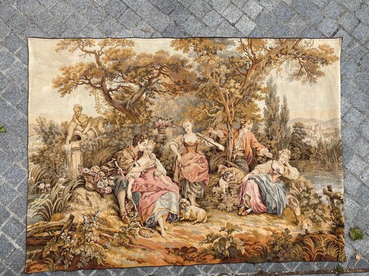 Vintage French Aubusson Jaquar Tapestry-YMM-1149928