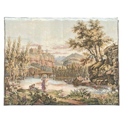 Vintage French Aubusson Style Jacquard Tapestry-YMM-1061594