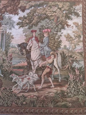 Vintage French Aubusson Style Jacquard Tapestry, 1980s-YMM-1813069