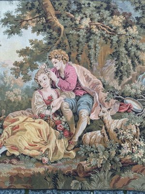 Vintage French Aubusson Style Jaquar Tapestry, 1980s-YMM-1769396