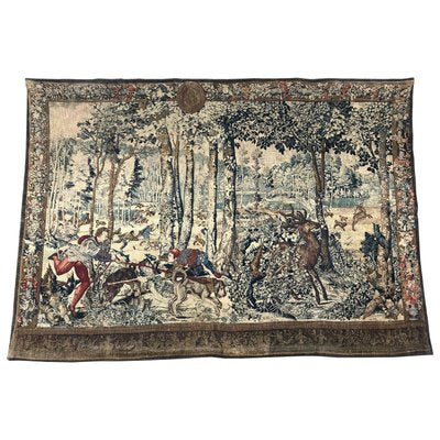 Vintage French Aubusson Style Tapestry-YMM-1079837