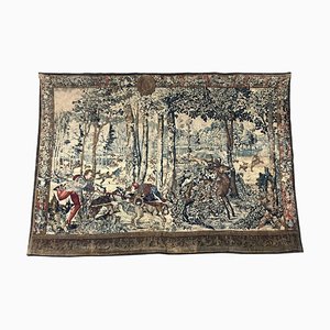 Vintage French Aubusson Style Tapestry-YMM-1079837