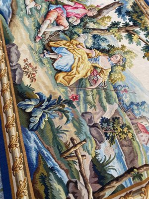 Vintage French Aubusson Tapestry-YMM-1144822