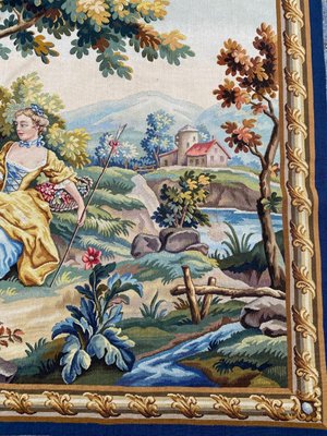 Vintage French Aubusson Tapestry-YMM-1144822