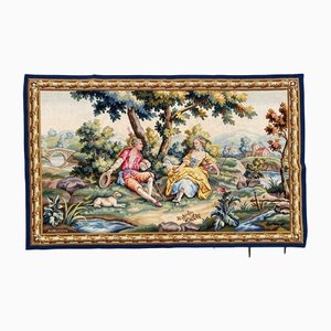 Vintage French Aubusson Tapestry-YMM-1144822