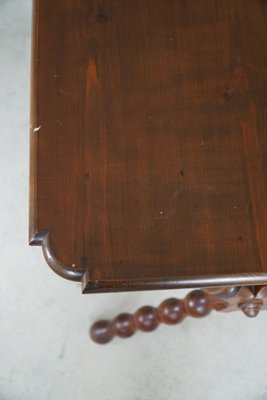 Vintage French Baroque Style Desk in Stained Pine-MXF-1299489