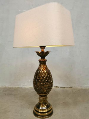 Vintage French Brass Pineapple Table Lamp from Maison Jansen-BW-1110600