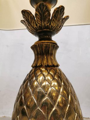 Vintage French Brass Pineapple Table Lamp from Maison Jansen-BW-1110600