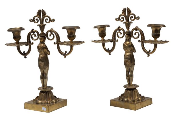 Vintage French Candelabras, Set of 2-ZCI-751983