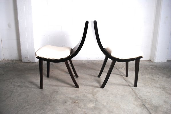 Vintage French Chairs, 1950s, Set of 6-JQO-765351