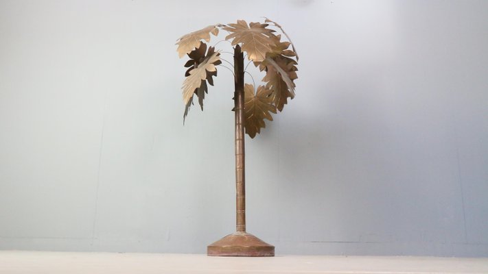 Vintage French Coastal Copper Palm Tree from Maison Jansen, 1970s-DT-2026310