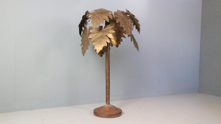 Vintage French Coastal Copper Palm Tree from Maison Jansen, 1970s-DT-2026310