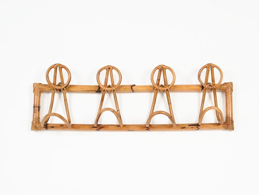 Vintage French Curved Bamboo Coat Rack, 1960s-JDR-2020937