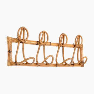 Vintage French Curved Bamboo Coat Rack, 1960s-JDR-2020937