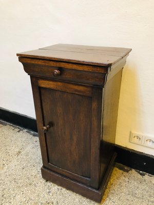 Vintage French Dark Wood Cabinet, 1920s-RZY-584946