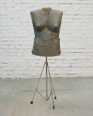 Vintage French Felt Tripod Mannequin, 1950s-QFD-883215