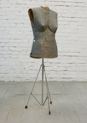 Vintage French Felt Tripod Mannequin, 1950s-QFD-883215