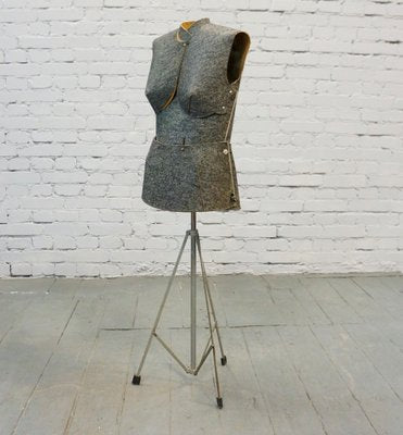 Vintage French Felt Tripod Mannequin, 1950s-QFD-883215