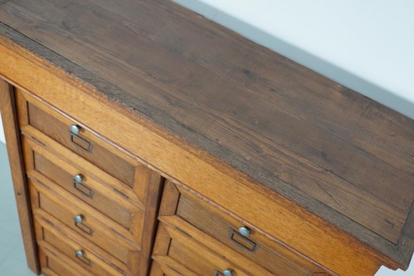 Vintage French Filing Cabinet in Oak, 1930s-XO-2034086