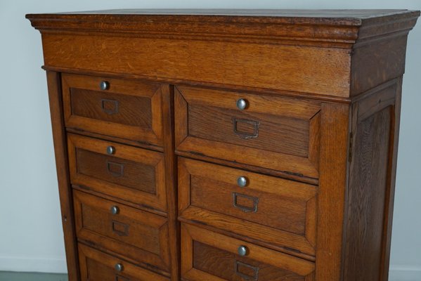 Vintage French Filing Cabinet in Oak, 1930s-XO-2034086