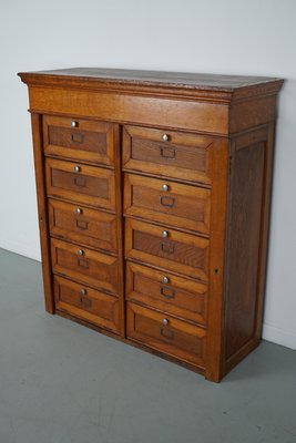 Vintage French Filing Cabinet in Oak, 1930s-XO-2034086