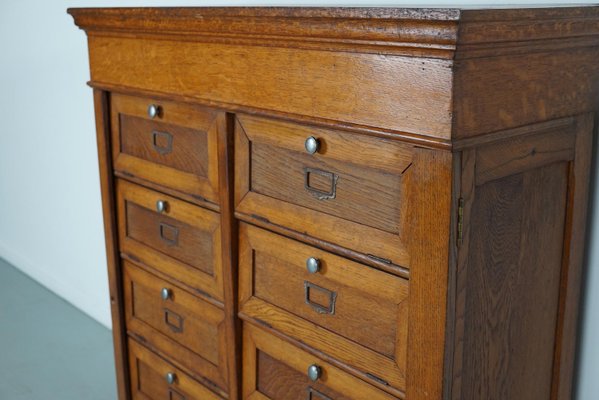 Vintage French Filing Cabinet in Oak, 1930s-XO-2034086