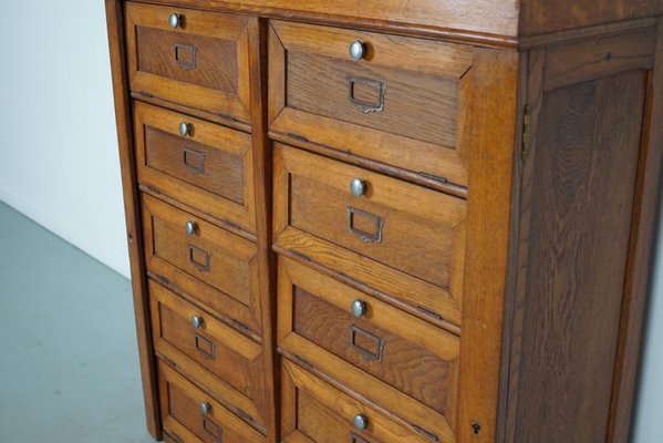 Vintage French Filing Cabinet in Oak, 1930s-XO-2034086