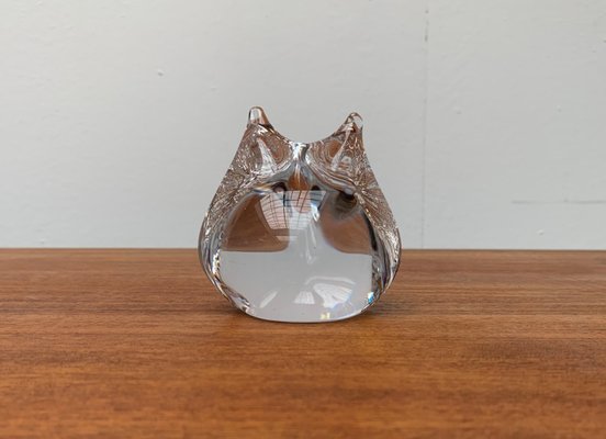 Vintage French Glass Owl Sculpture from Daum-UAH-984536