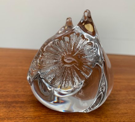 Vintage French Glass Owl Sculpture from Daum-UAH-984536