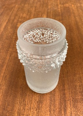 Vintage French Glass Spike Vase, 1970s-UAH-1349005