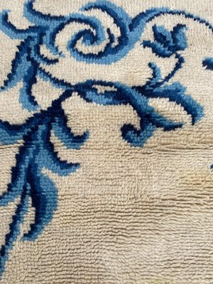 Vintage French Hand Knotted Cogolin Rug-YMM-1153808